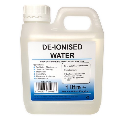 Deionised water litre for - deionised,