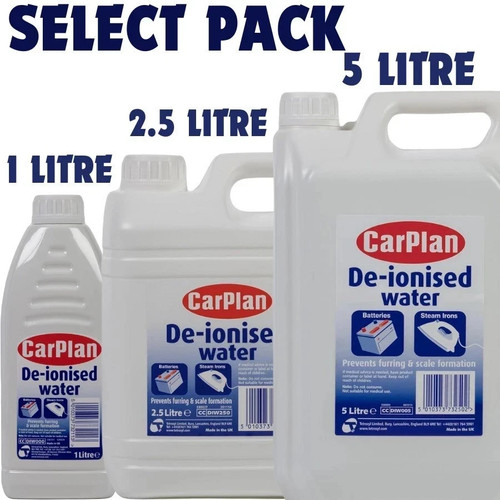 Carplan ionised water - de-ionised,