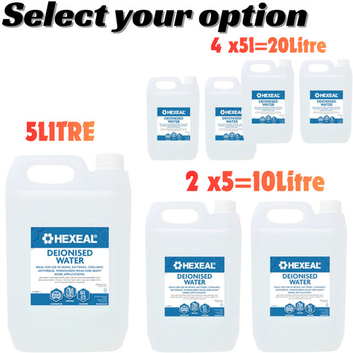 Deionized water litre - 5,