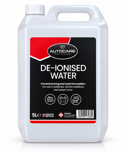 Ionised water for - de-ionised,