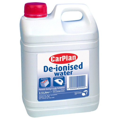 Carplan ionised water - carplan, de-ionised