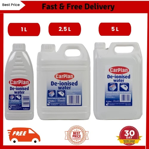 Carplan ionised water - de-ionised, pure
