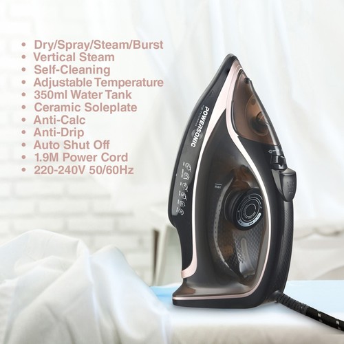 Powersonic steam iron 3200w - powersonic,